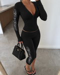 Long Sleeve Capri Set