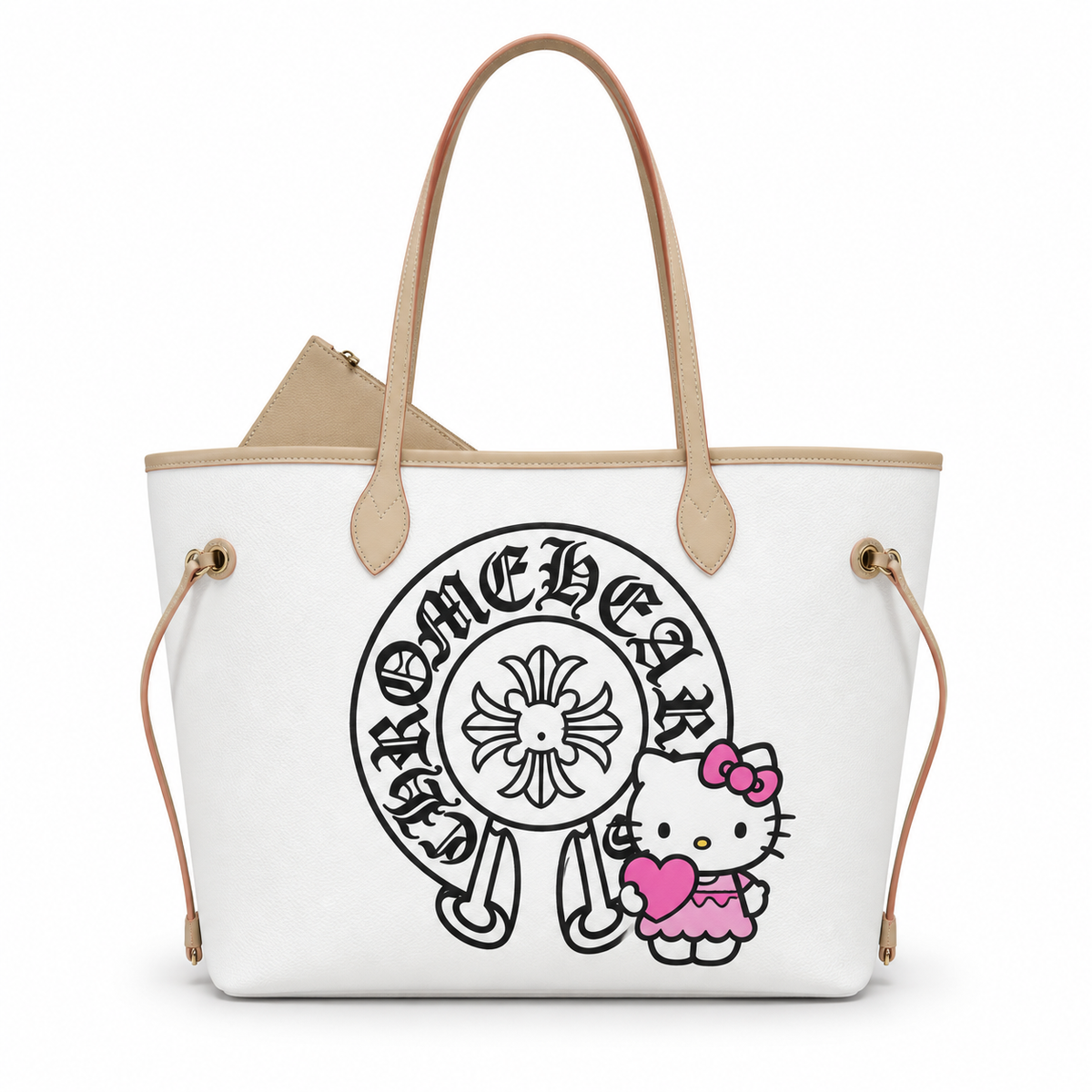 Hk Black and White Tote