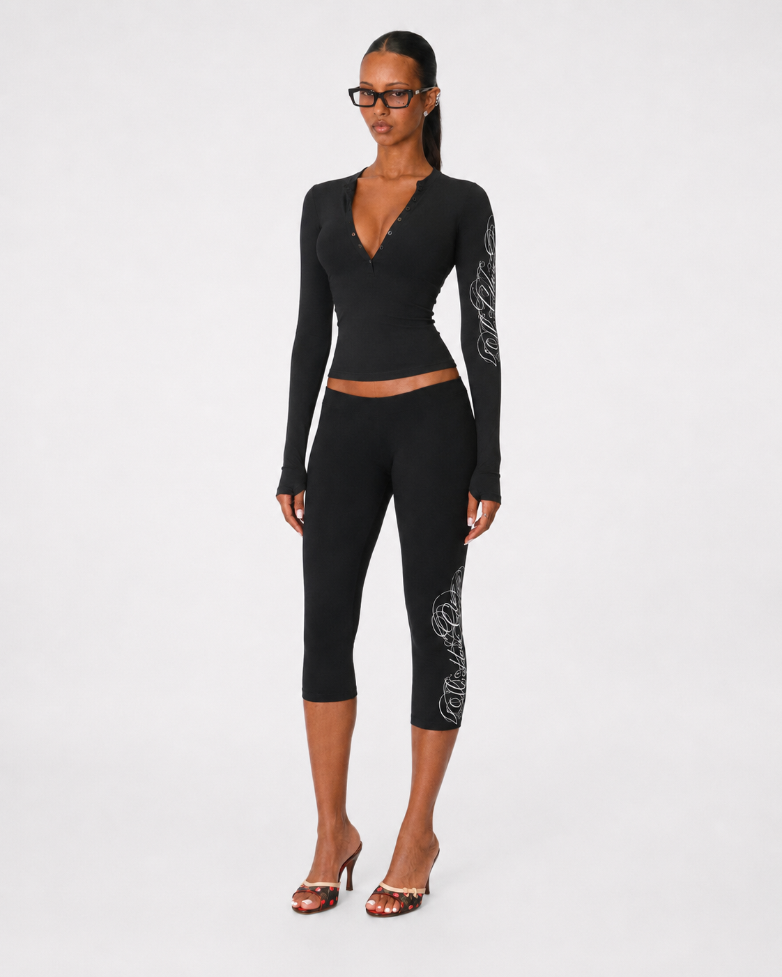 Long Sleeve Capri Set